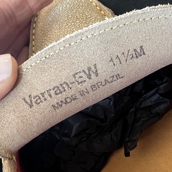 Authentic Donald Pliner Varran Embossed Suede Beige Slip-On Driving Moc SZ 11.5 - Picture 11 of 11